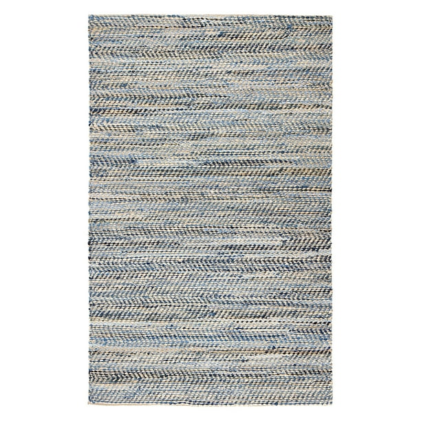 Anji Mountain Austin Denim and Jute Rug 8 x 10' Tan/Gold/Blue Anji Mountain Austin Denim and Jute Rug 8 x 10' Tan/Gold/Blue